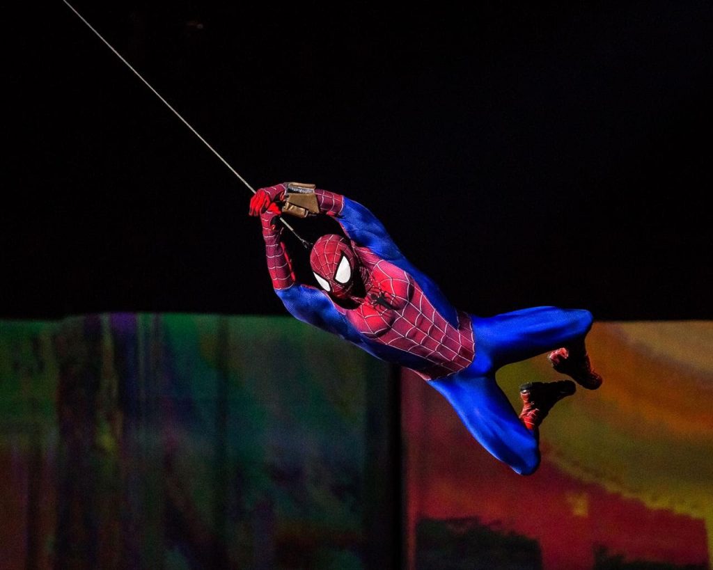 Spiderman at Marvel Universe Live show